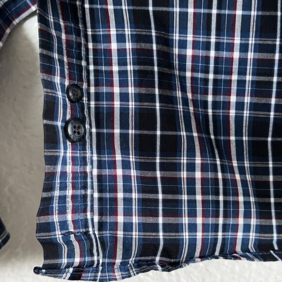 Ariat Pro Series L/S Button Shirt in Blue Plaid Men's Size M - Picture 9 of 10